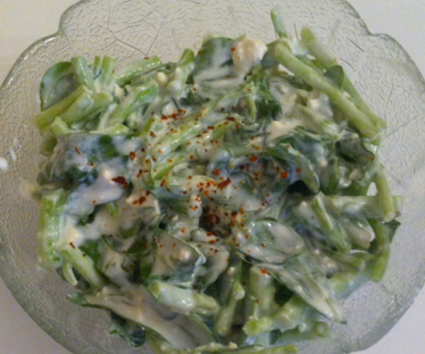 yoğurtlu semizotu salatası
